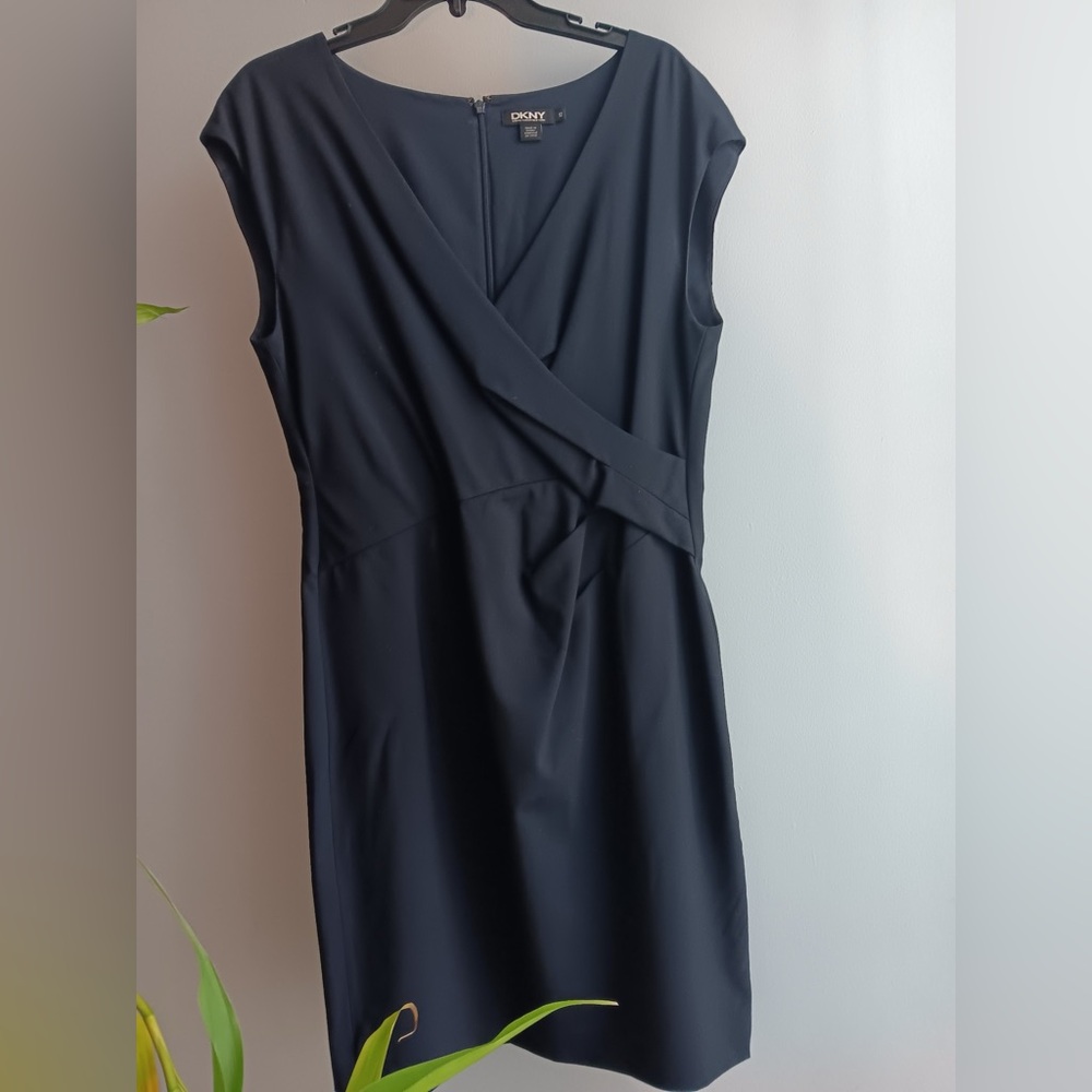 Navy DKNY wool dress